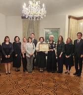 Odlikovanje slovenskemu Društvu Chado Urasenke Tankokai. Foto: Arhiv društva.