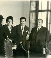 Jovanka Broz, Boris Kuhar in Tito v dvorcu Goričane (Foto: dokumentacija SEM, 1967).
