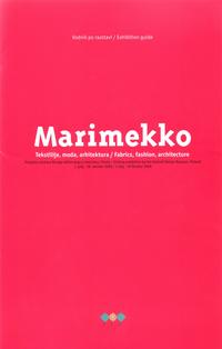 Naslovna stran vodnika po razstavi Marimekko