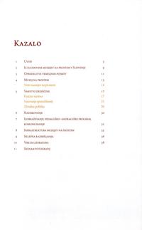 Kazalo knjige Priročnik za varovanje premične kulturne dediščine v muzejih na prostem